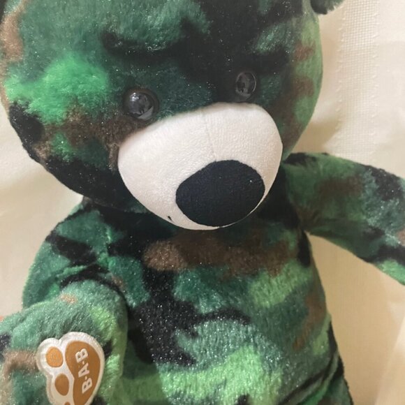 TEDDY BEAR CAMOFLOUGE  MILITARY ARMY CAMOBEAR OLIVE GREEN HUNTER VALENTINES GIFT - Picture 6 of 11